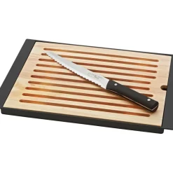 Fabrique de Styles Coffret planche à pain en hevea et couteau pain* Planches À Découper