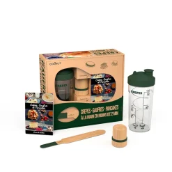 Fabrique de Styles Coffret shaker tampon huileur et spatule crêpe - Fougère* Ustensibles De Cuisine