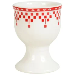 Fabrique de Styles Coquetier damier en faïence* Accessoires De Table