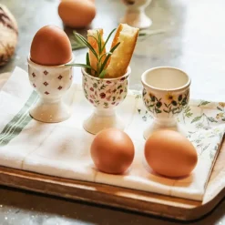 Fabrique de Styles Coquetier en faïence tournesol - Collection* Accessoires De Table