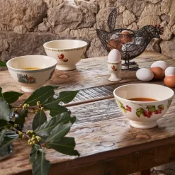 Fabrique de Styles Coquetier en faience basse-cour - Collection* Accessoires De Table