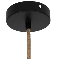 Fabrique de Styles Cordon électrique en tissu naturel et noir pour suspension 80cm* Ampoules Et Cordons Électriques