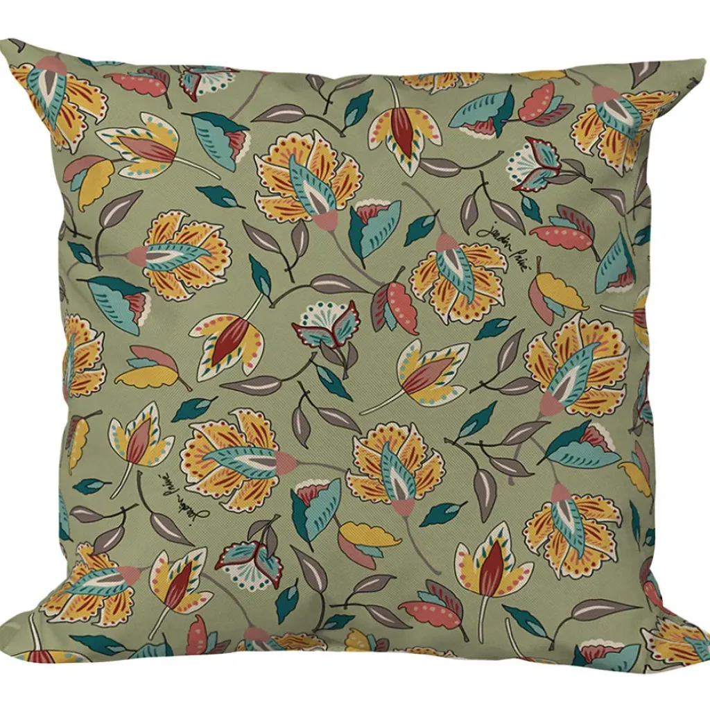 Fabrique de Styles Coussin extérieur en coton 40x40cm - Kerala*Enfant Textiles Outdoor|Jardin