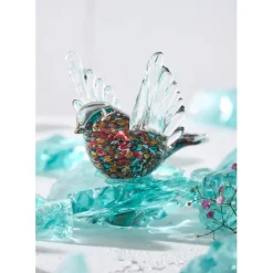 Fabrique de Styles Déco moineau en verre - Serin* Petits Objets Déco