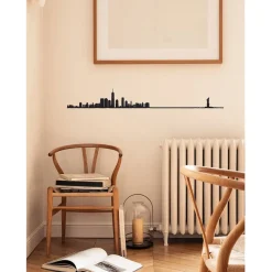 Fabrique de Styles Décoration murale ligne en acier NYC L50cm* Déco À Suspendre Et Adhésive
