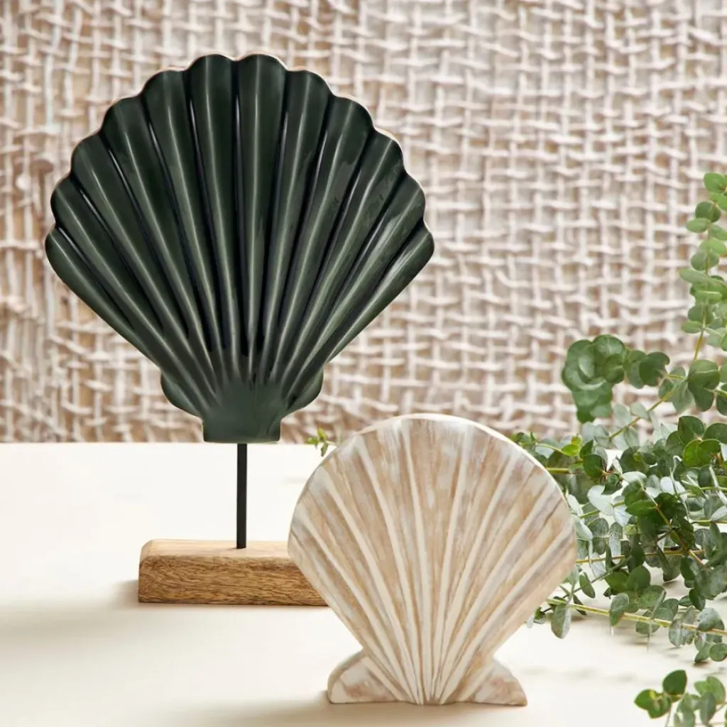 Fabrique de Styles Décoration Saint-Jacques en manguier et fer émeraude - Amarres* Petits Objets Déco