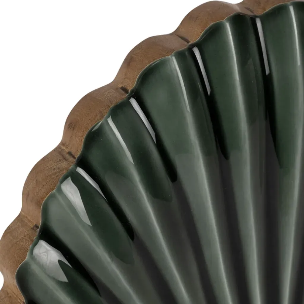 Fabrique de Styles Décoration Saint-Jacques en manguier et fer émeraude - Amarres* Petits Objets Déco