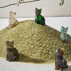 Fabrique de Styles Deco chat en verre - Félin* Petits Objets Déco