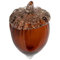 Fabrique de Styles Deco gland en verre doré et ambre - Chêne* Petits Objets Déco