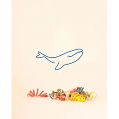 Fabrique de Styles Deco murale en acier 30x15cm - Baleine*Enfant Déco