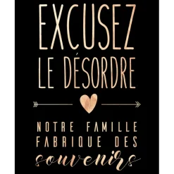Fabrique de Styles Decoration murale noir 30x40cm - wording desordre* Déco À Suspendre Et Adhésive