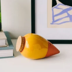 Fabrique de Styles Diffuseur d'eau en argile moutarde 25cl - Olla* Accessoires