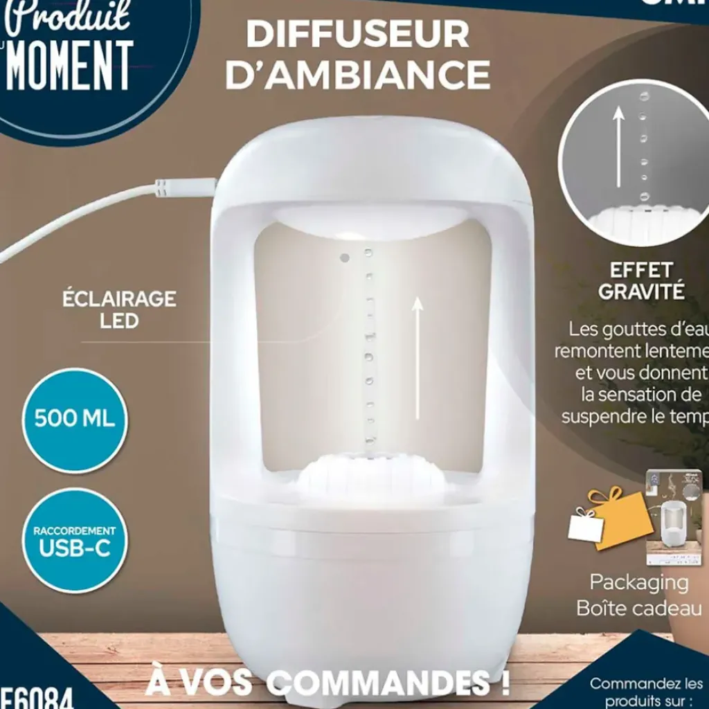 Fabrique de Styles Diffuseur d'huiles essentielles h13cm - Illusion* Huiles Essentielles Et Diffuseurs