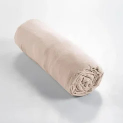 Fabrique de Styles Drap housse en gaze de coton unie pampa 160x200cm - Gaia* Draps Housses