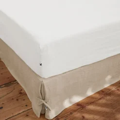 Fabrique de Styles Drap housse en lin lavé 140x190cm - Soline* Draps Housses