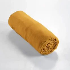 Fabrique de Styles Drap housse en gaze de coton 160x200cm - Gaia* Draps Housses