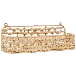 Fabrique de Styles Etagere murale un été a la mer en jacinthe d'eau et fer* Étagères Murales