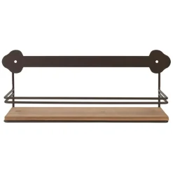 Fabrique de Styles Etagère murale en fer brun - Maison De Famille* Étagères Murales