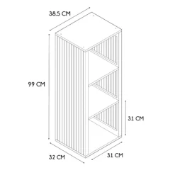 Fabrique de Styles Etagères modulables 3 cases H99cm - Kara* Bibliothèques Et Étagères