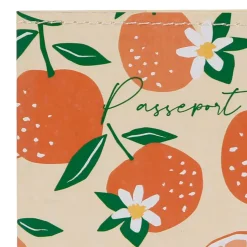 Fabrique de Styles Etui passeport x2 10x15cm papier coton recyclé - Retro Summer* Voyage Et Exploration