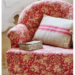 Fabrique de Styles Fauteuil crapaud floral en coton et pin - Margot* Fauteuils