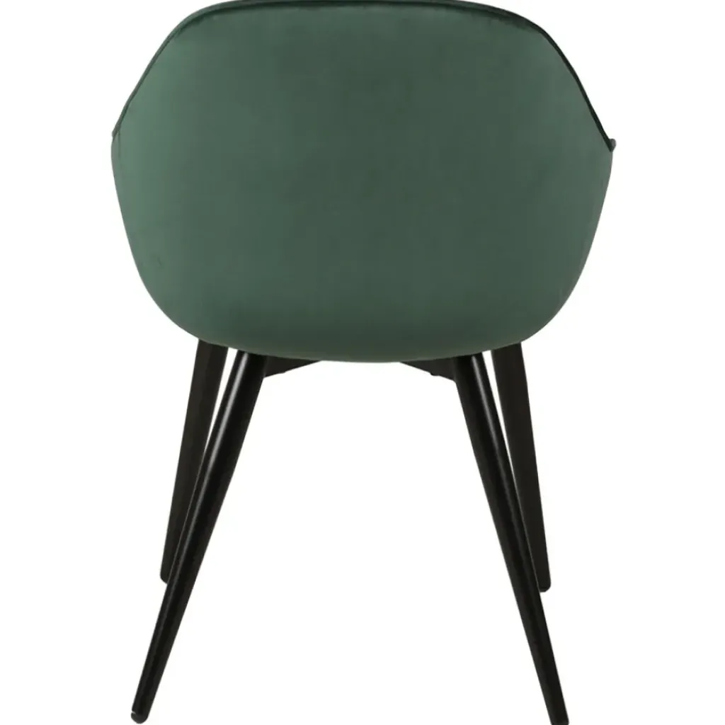 Fabrique de Styles Fauteuil de salle à manger en velours - Ben* Chaises