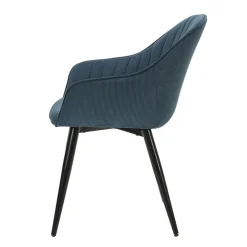 Fabrique de Styles Fauteuil de salle à manger en velours côtelé - Ben* Chaises