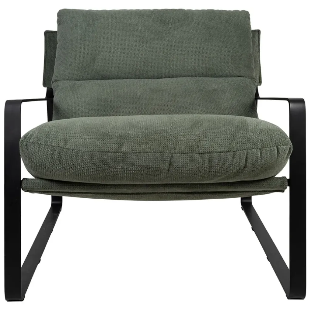 Fabrique de Styles Fauteuil en tissu et fer noir - Torsten* Fauteuils