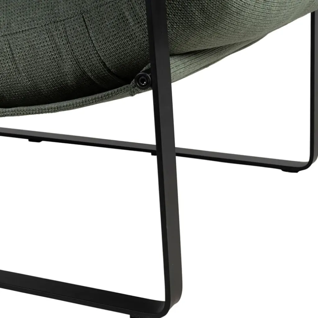 Fabrique de Styles Fauteuil en tissu et fer noir - Torsten* Fauteuils