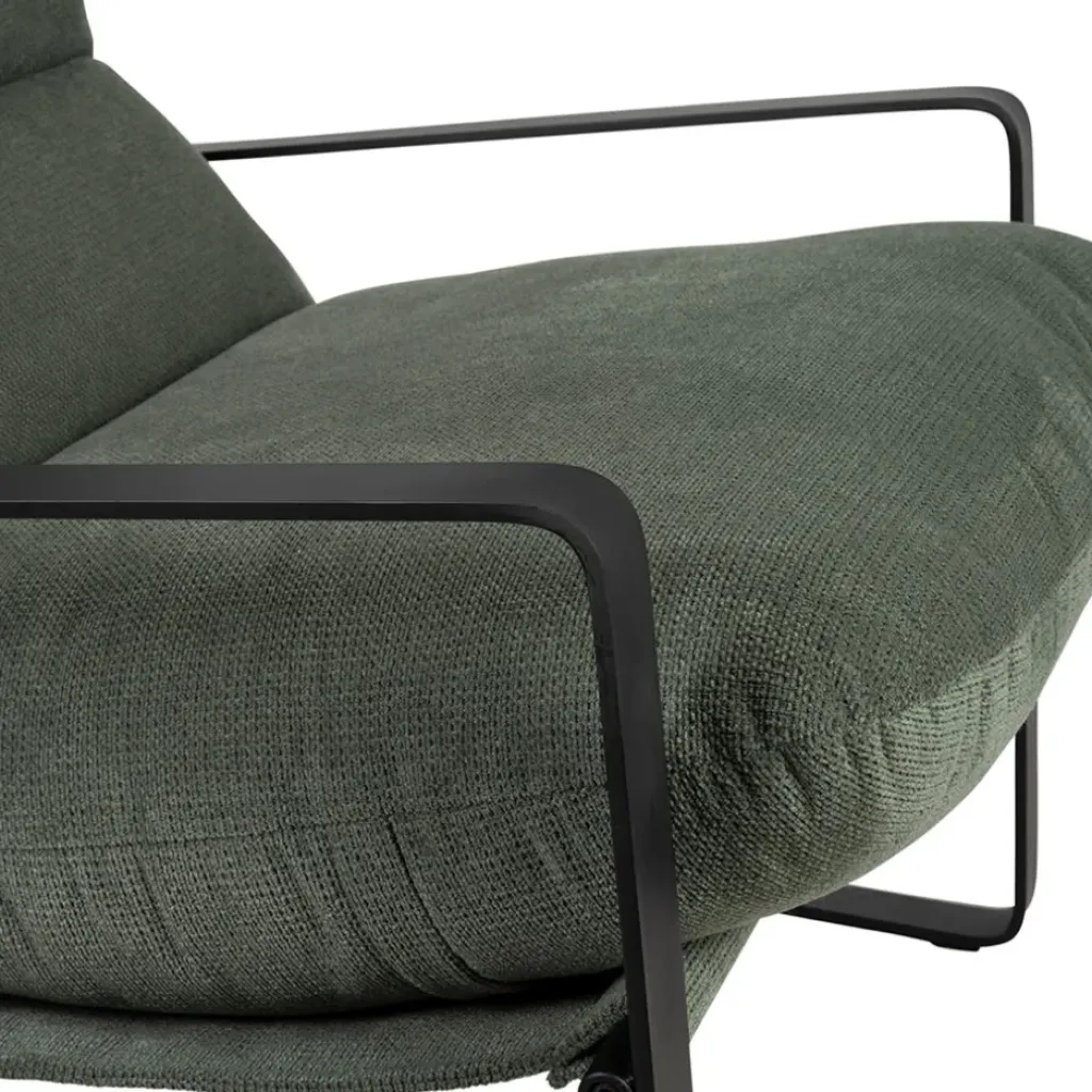 Fabrique de Styles Fauteuil en tissu et fer noir - Torsten* Fauteuils