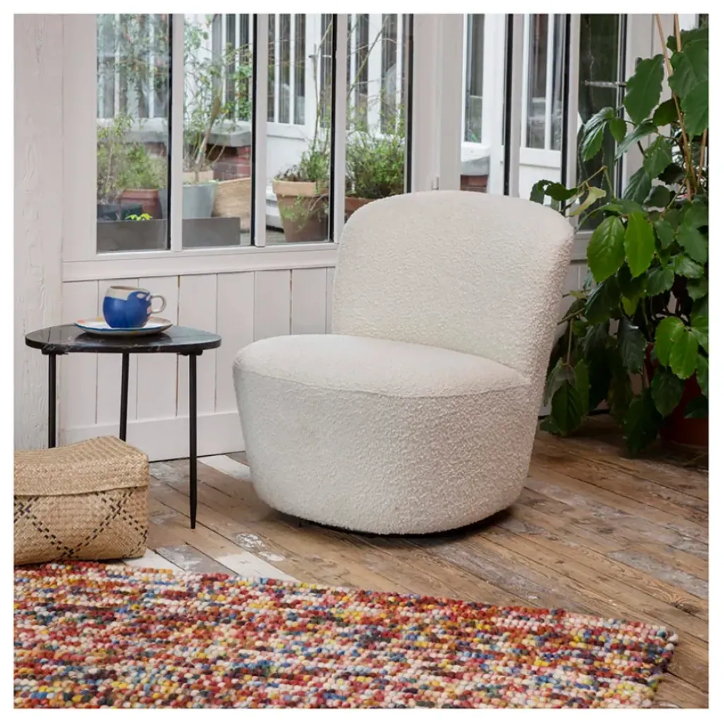 Fabrique de Styles Fauteuil pivotant en bouclette - Pauline* Fauteuils