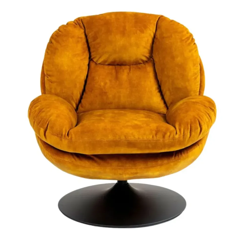 Fabrique de Styles Fauteuil pivotant en velours - Topi* Fauteuils