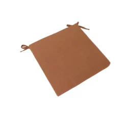 Fabrique de Styles Galette de chaise extérieure en coton terracotta 40x40cm - Colors*Enfant Textiles Outdoor|Jardin