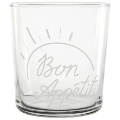 Fabrique de Styles Gobelet bon appetit en verre 36cl - Bodega* Verres À Eau Et Gobelets