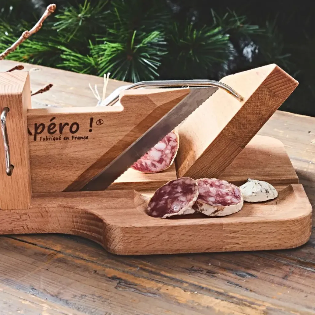 Fabrique de Styles Guillotine à saucisson en hêtre* Ustensibles De Cuisine