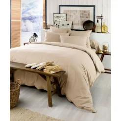 Fabrique de Styles Housse de couette en flanelle sable 260x240cm - Candice* Housses De Couette