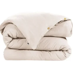 Fabrique de Styles Housse de couette en gaze de coton unie pampa 260x240cm - Gaia* Housses De Couette