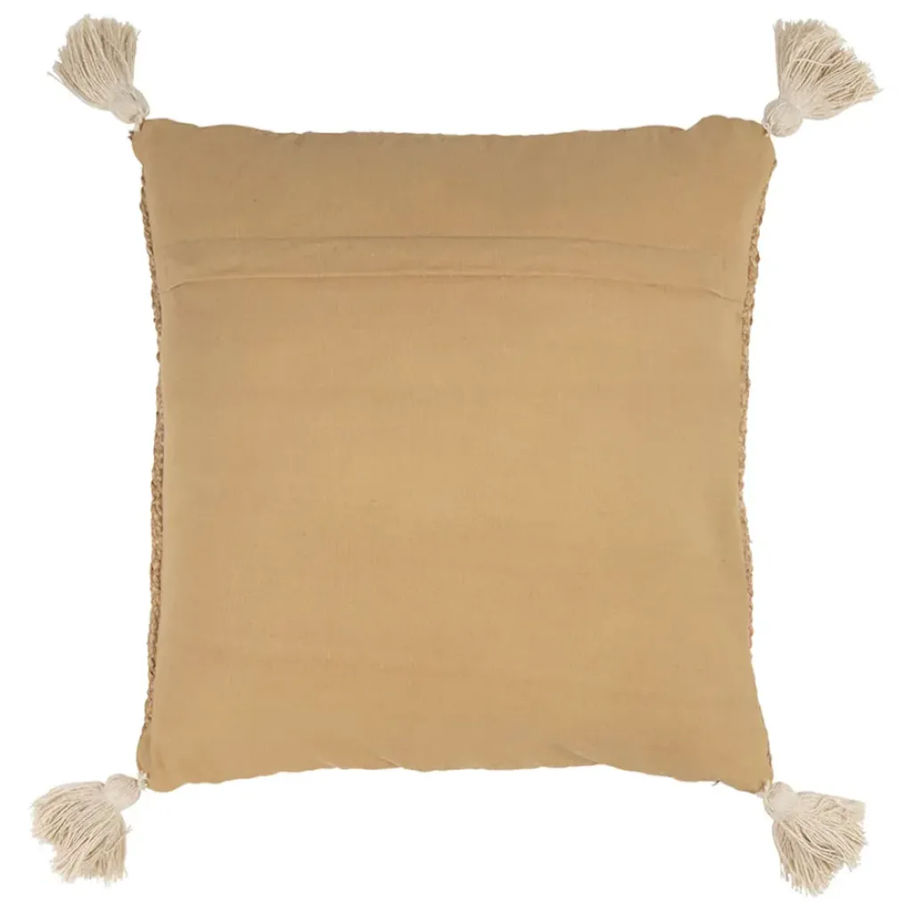 Fabrique de Styles Housse de coussin Crabe en corde et jute naturel blanc 45x45cm - Eté A La Mer* Coussins Et Housses
