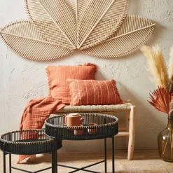 Fabrique de Styles Housse de coussin earth notes 45x45cm gaze de coton* Coussins Et Housses