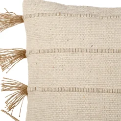 Fabrique de Styles Housse de coussin en coton et jute écru 45x45cm - Kolore* Coussins Et Housses