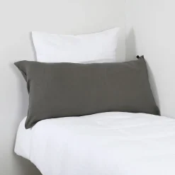 Fabrique de Styles Housse de coussin en lin granit 55x110cm - Viti* Coussins Et Housses