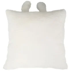 Fabrique de Styles Housse de coussin ourson en velours écru 45x45cm - Songes*Enfant Déco