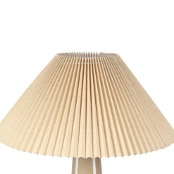 Fabrique de Styles Lampadaire en céramique et lin et écru h103cm - Paese* Lampadaires