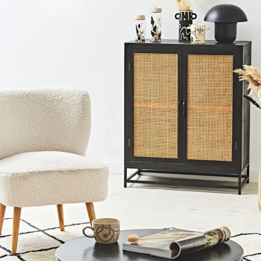 Fabrique de Styles Lampe champignon fer h25cm ambiance - Champart* Lampes À Poser