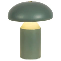 Fabrique de Styles Lampe champignon tactile en fer vert h23cm - Arty* Lampes À Poser