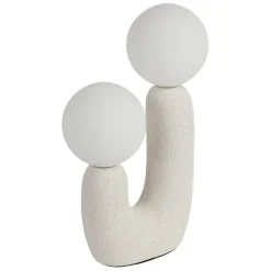 Fabrique de Styles Lampe céramique en écru h31cm - Organic* Lampes À Poser
