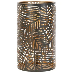 Fabrique de Styles Lampe cylindre en fer H25cm noir - Palmier* Lampes À Poser