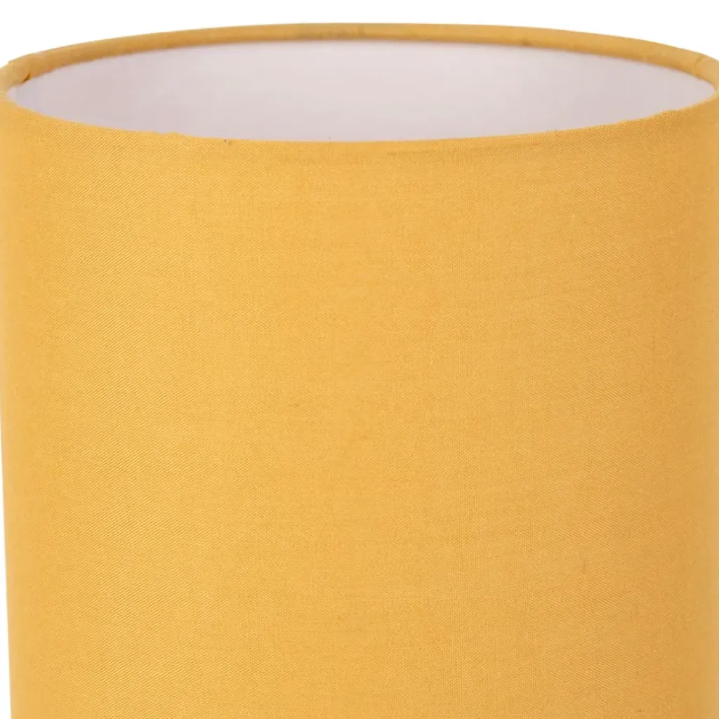 Fabrique de Styles Lampe en bois d'hévéa et coton naturel et h24cm - Filen* Lampes À Poser