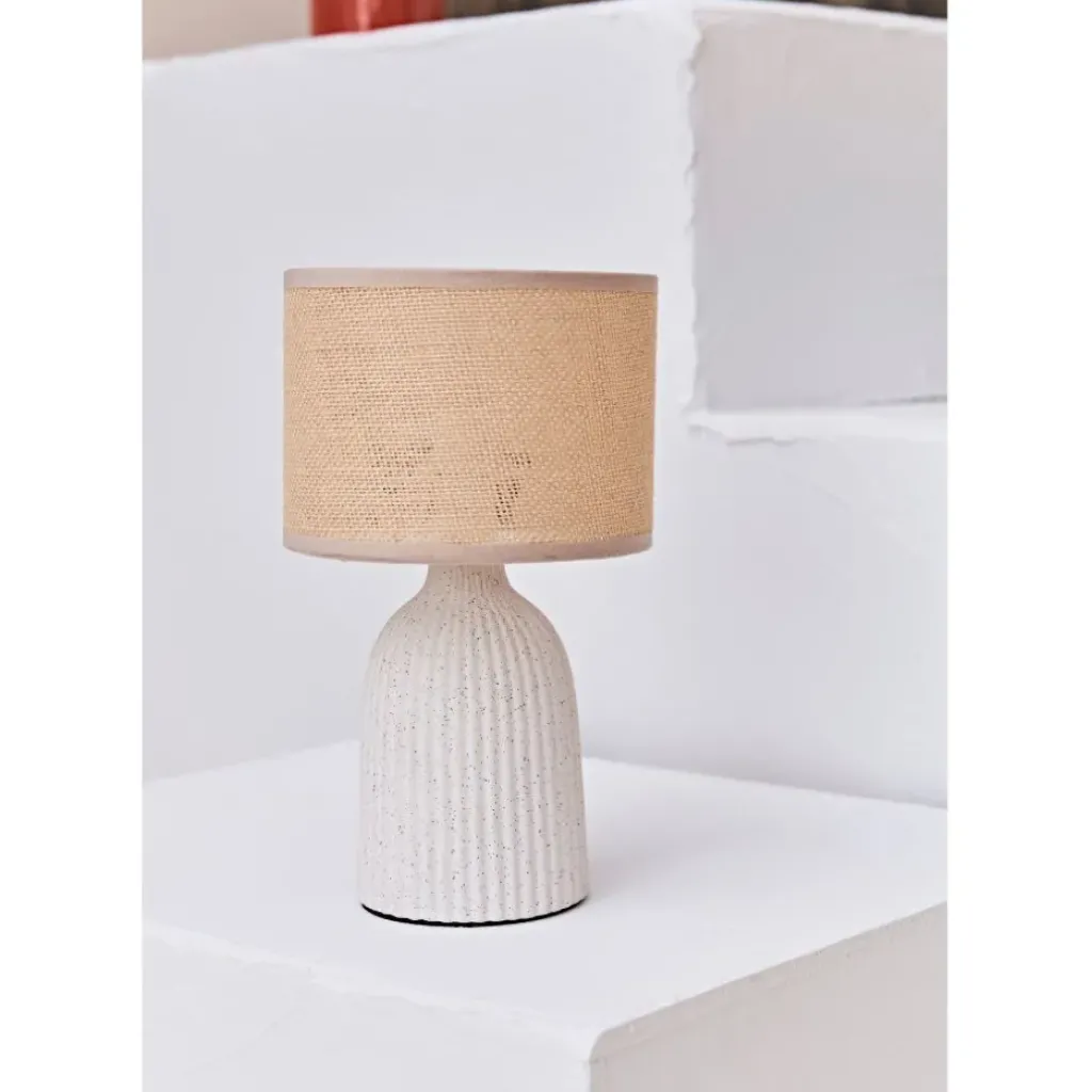 Fabrique de Styles Lampe en céramique écru h28cm - Essencia* Lampes À Poser