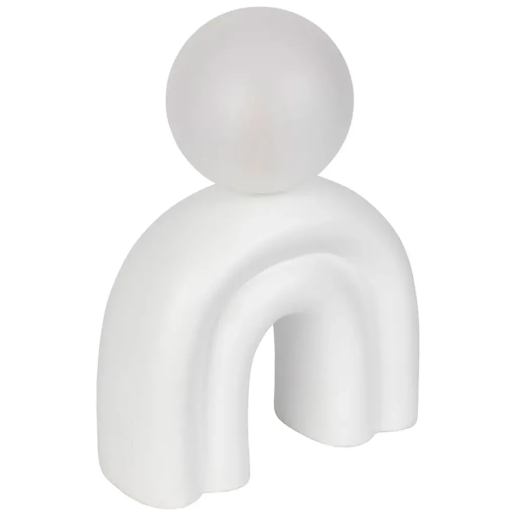 Fabrique de Styles Lampe en céramique et coton h32cm - Organic* Lampes À Poser